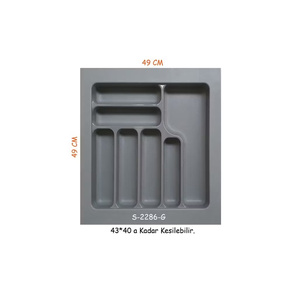Starax S-2286-G Gri Plastik Kaşıklık