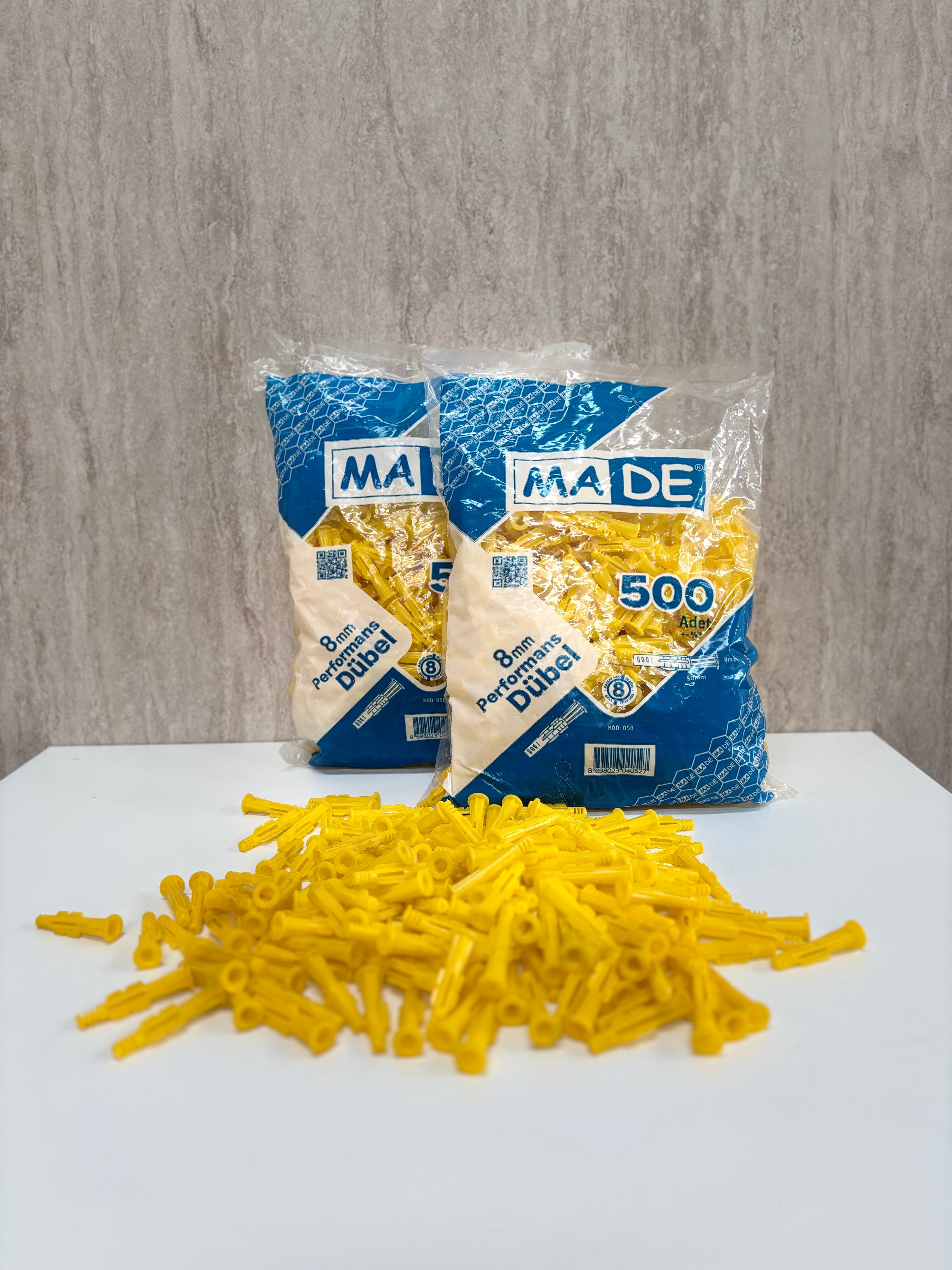 Made Plastik Performance Roket Dübeli 8 Mm (500 adet - 1 Paket)
