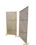 Çerçeveli Ahşap Paravan 100x200, Ayaklı, Klasik Tasarım