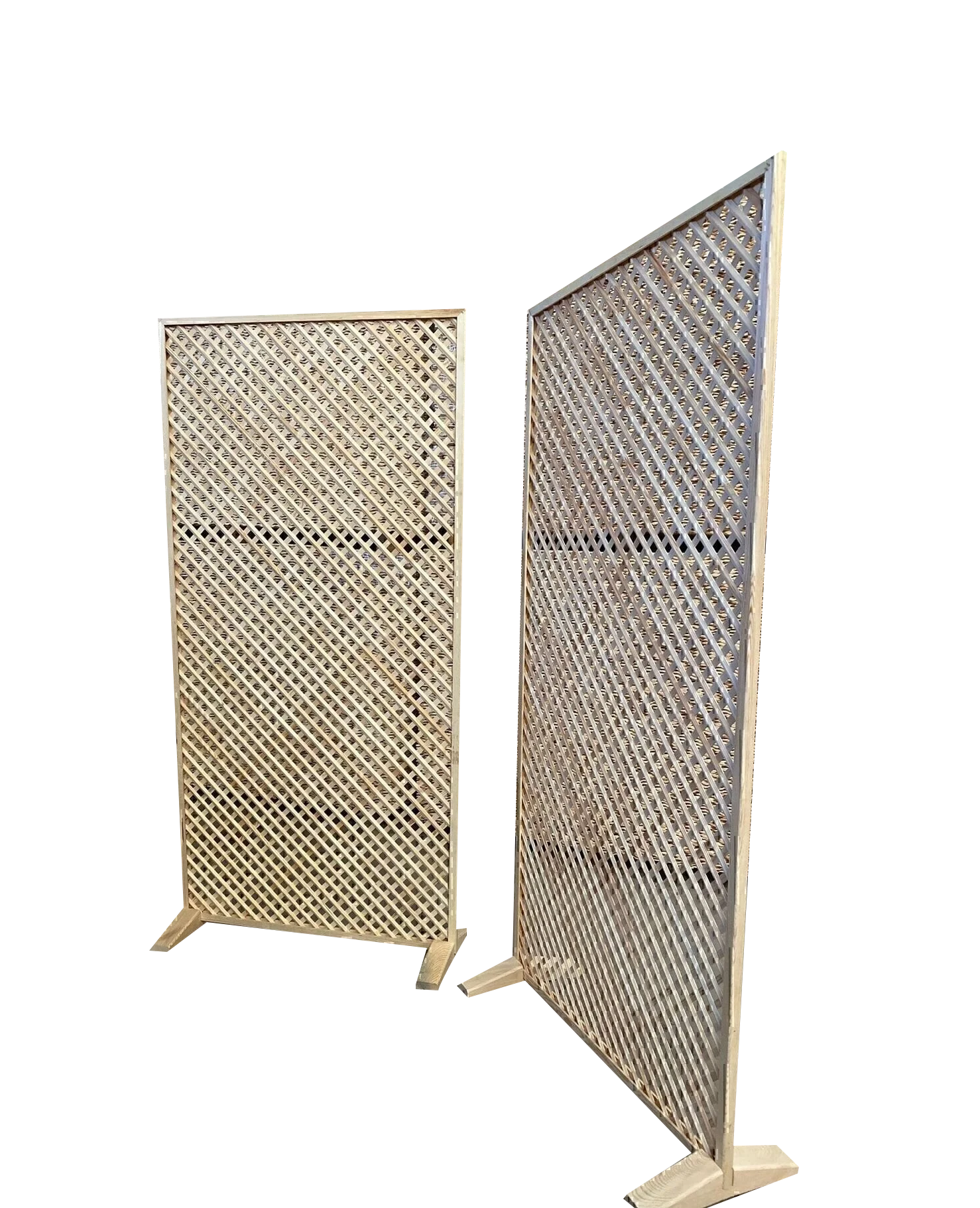 Çerçeveli Ahşap Paravan 100x200, Ayaklı, Klasik Tasarım